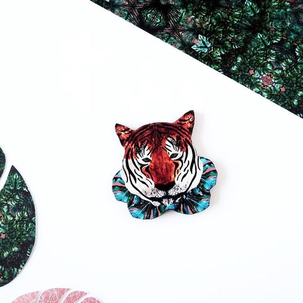 Tiger Pin Brooch