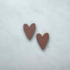 Heart Stud Earrings - Multi Colour Options