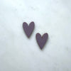 Heart Stud Earrings - Multi Colour Options