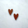 Heart Stud Earrings - Multi Colour Options