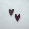 Heart Stud Earrings - Multi Colour Options