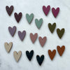 Heart Stud Earrings - Multi Colour Options