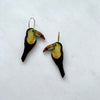 Tropical Toucan Bird Hoop Earrings