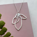 Silver Petal Necklace