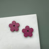 Colourful Daisy Flower Stud Earrings - Multi Colours