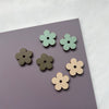 Colourful Daisy Flower Stud Earrings - Multi Colours