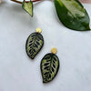 Calathea Makoyana Drop Earrings - House Plant Statement Studs