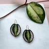 Calathea Medallion Hoop Earrings