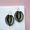 Calathea Medallion Hoop Earrings