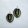 Calathea Medallion Hoop Earrings