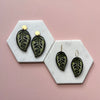 Calathea Makoyana Drop Earrings - House Plant Statement Studs