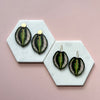 Calathea Medallion Statement Drop Earrings