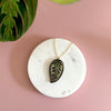 Makoyana Calathea House Plant Wooden Necklace Pendant