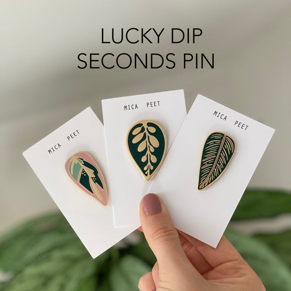 Lucky Dip Seconds Enamel Leaf Pin