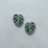 Monstera Stud Earrings - Multi Colour Options