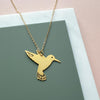 Gold Hummingbird Necklace