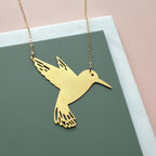Gold Hummingbird Necklace