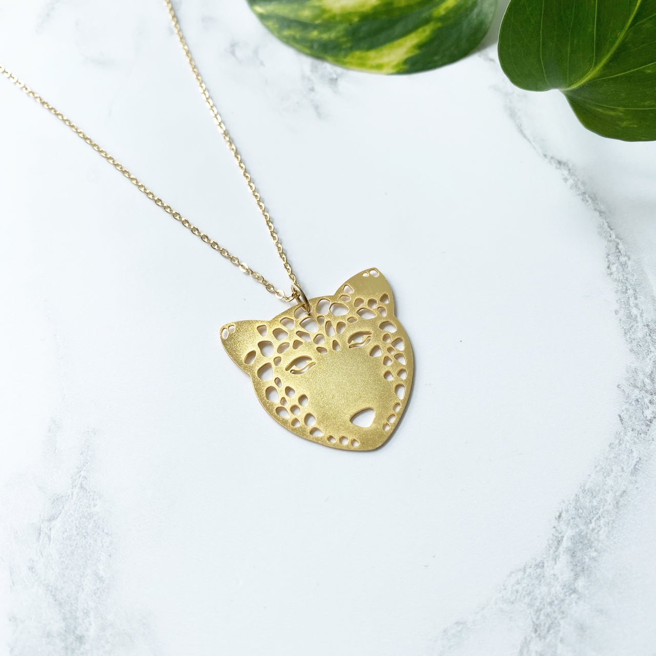 Gold Leopard Necklace