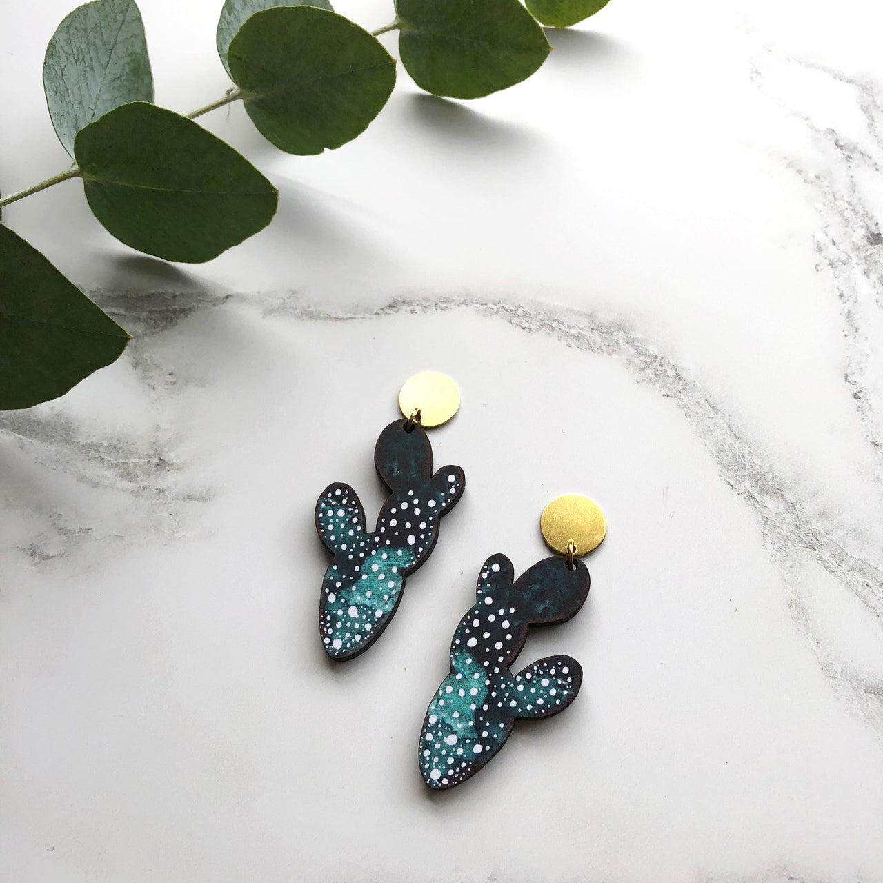 Cactus Statement Drop Earrings