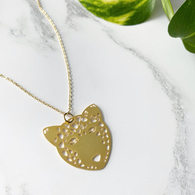 Gold Leopard Necklace