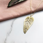 Delicate Gold Leaf Necklace