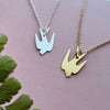 Mini Swallow Necklace - Gold & Silver