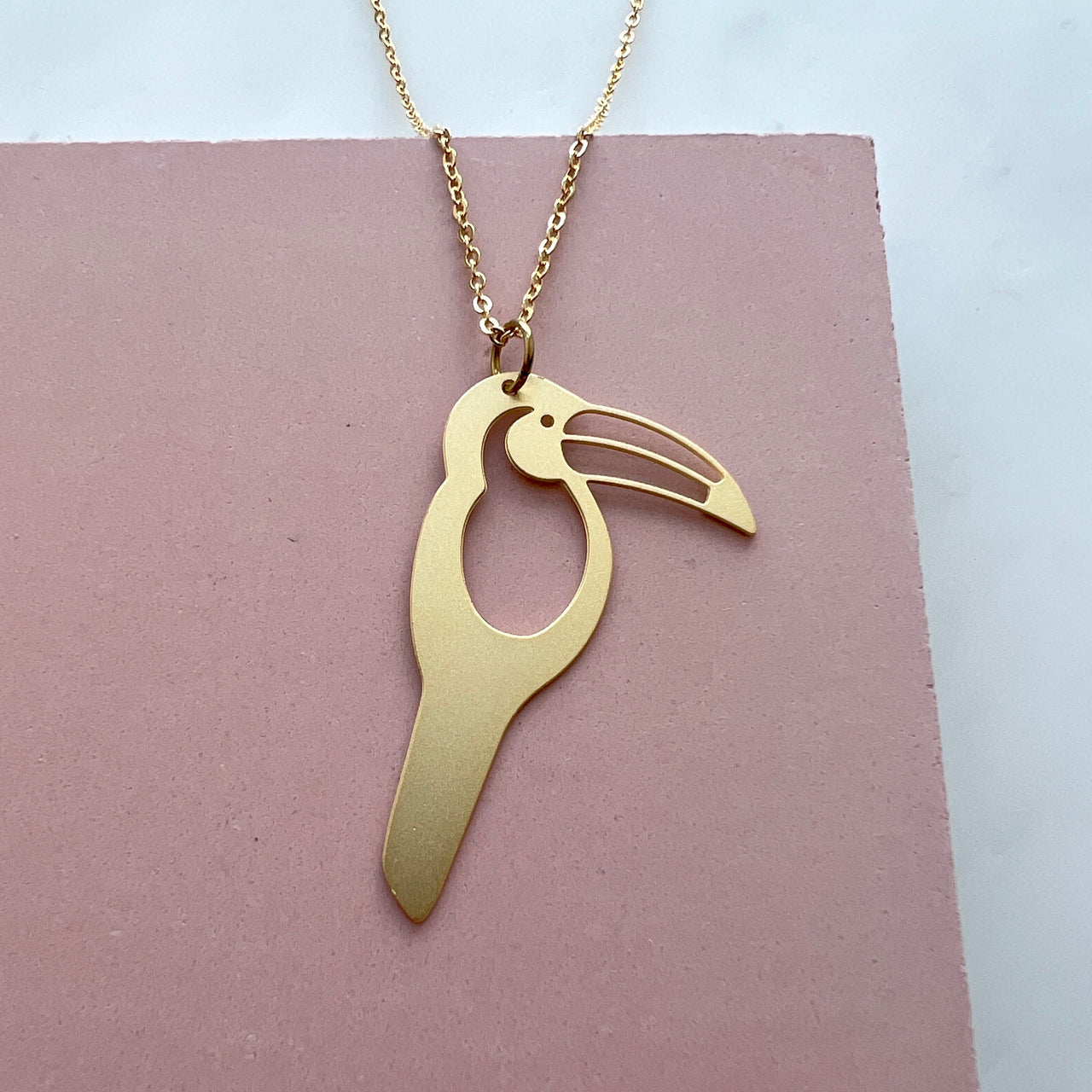 Gold Toucan Necklace