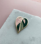 Pink Plant Enamel Pin - Pink Princess Philodendron Pin