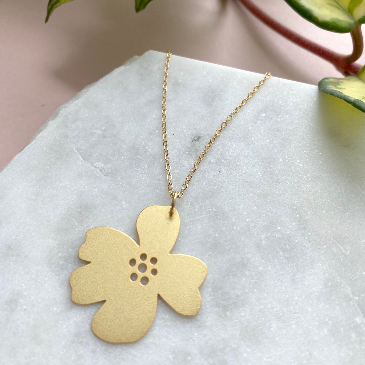 Gold Flower Necklace