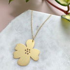 Gold Flower Necklace