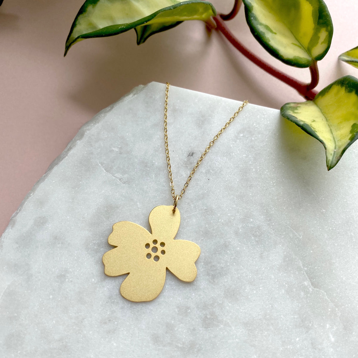 Gold Flower Necklace