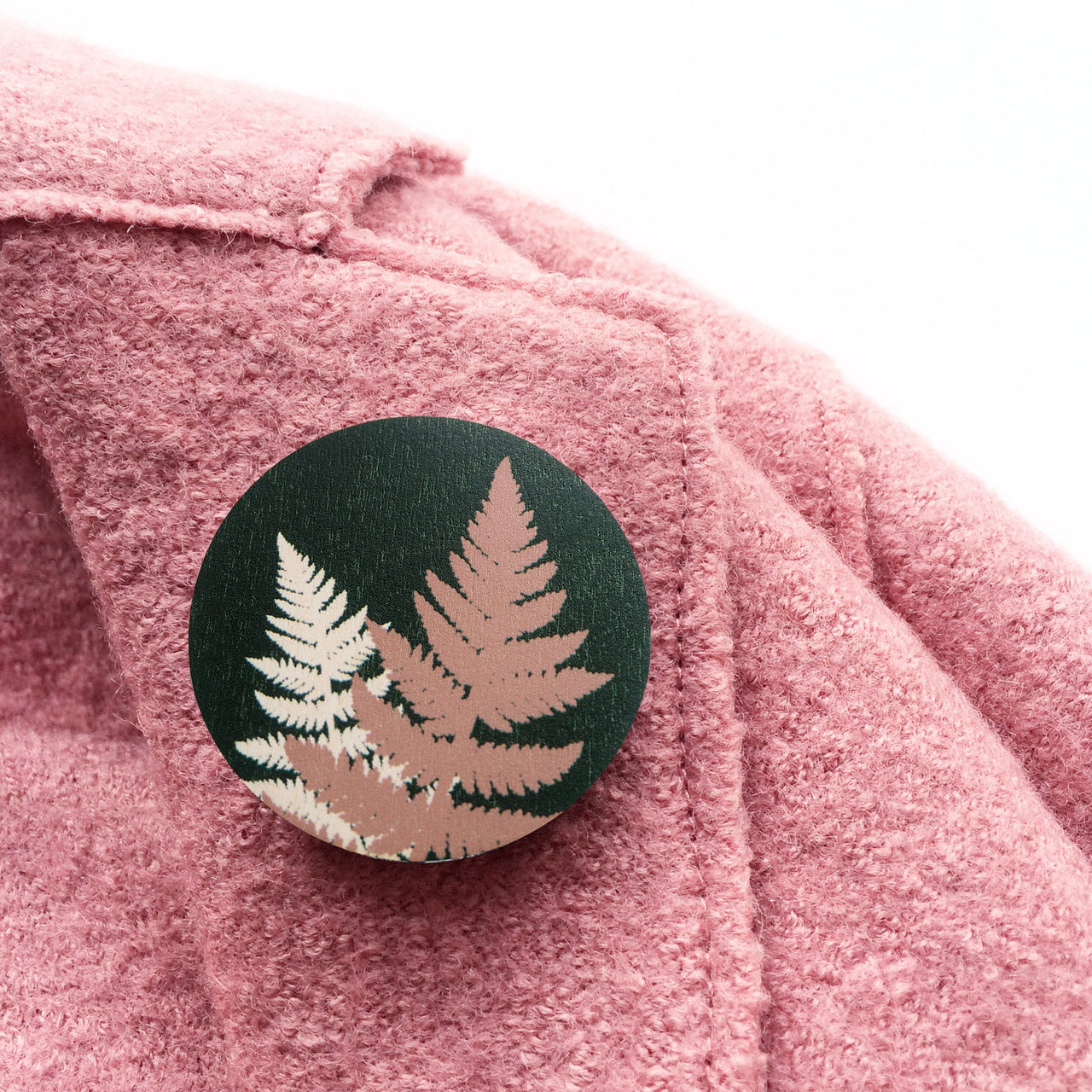 Fern Brooch - Green