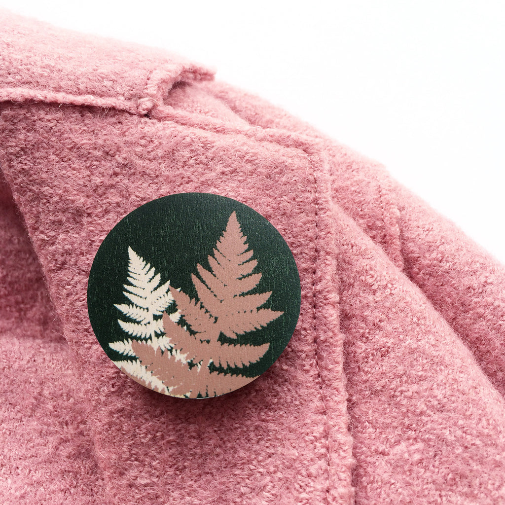 Fern Brooch, Botanical Leaf Pin, Plant Brooch, Leaf Brooch – Mica Peet