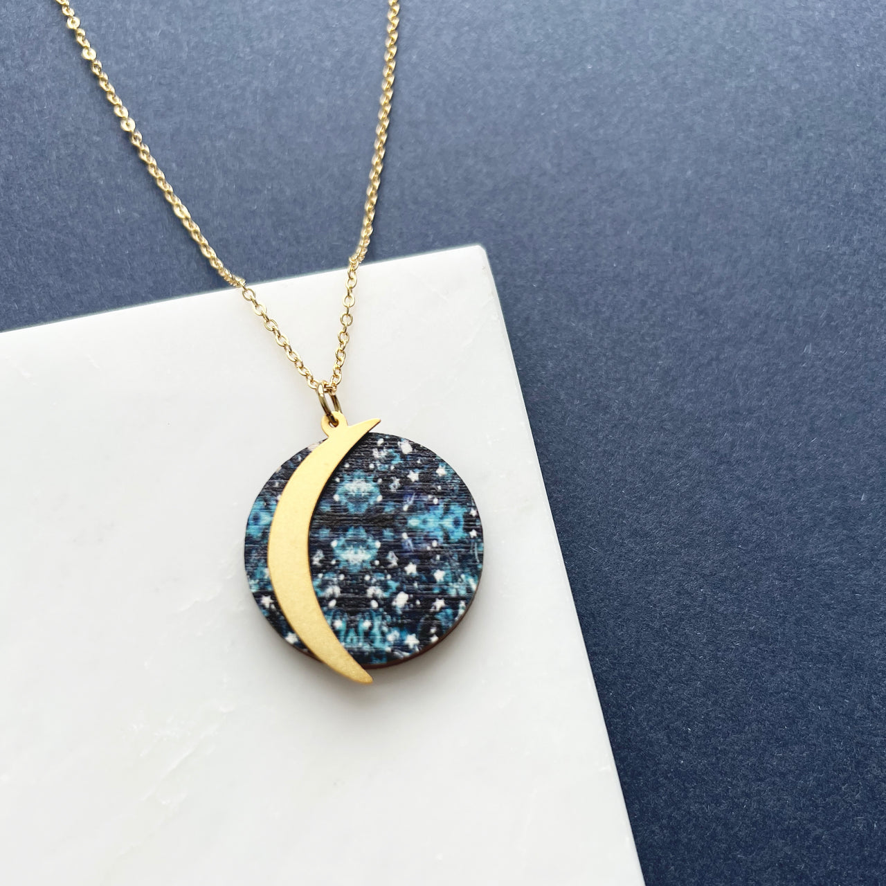 Moon Necklace - Gold, Silver & Rose Gold