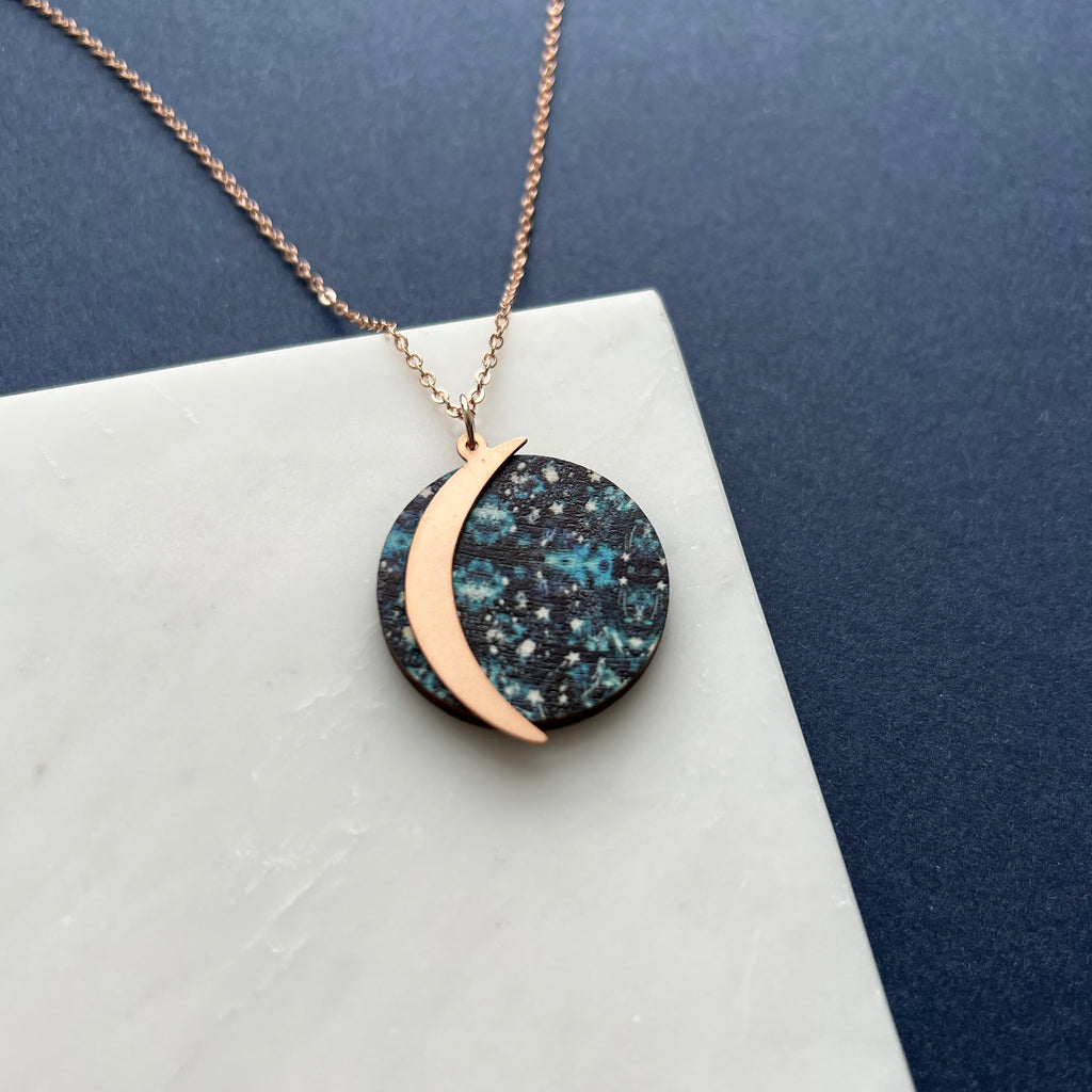 Moon Necklace - Gold, Silver & Rose Gold