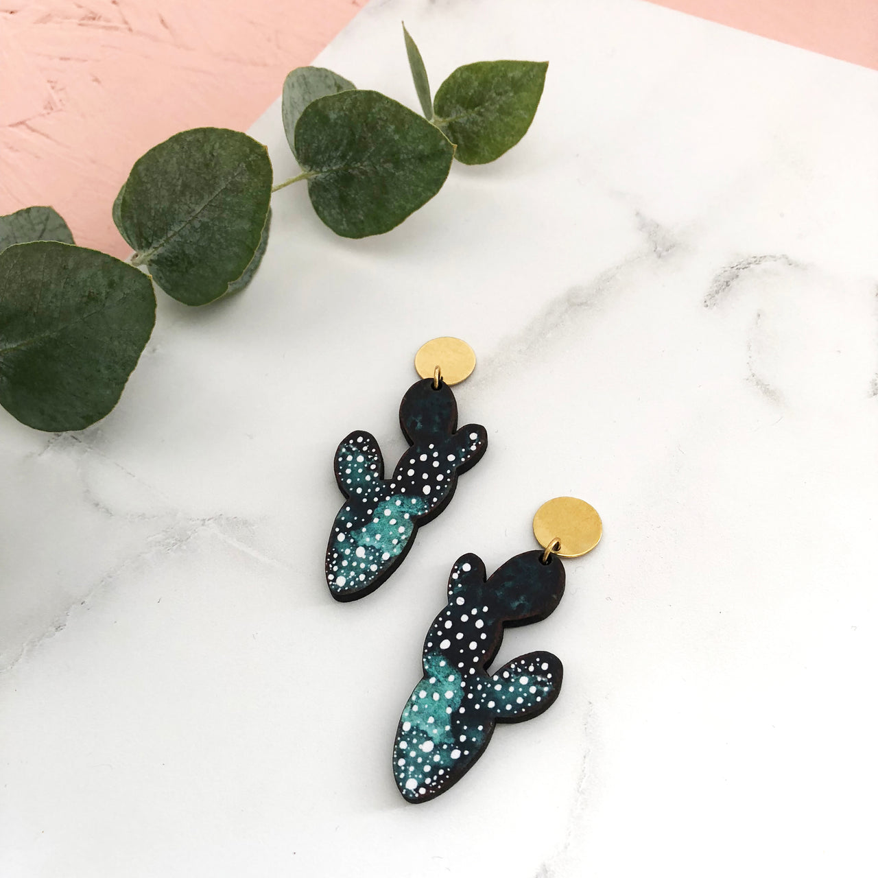 Cactus Statement Drop Earrings