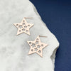 Rose Gold Star Stud Earrings