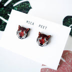 Tiger Stud Earrings