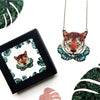 Printed Tiger Necklace