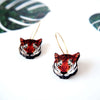 Tiger Hoop Earrings