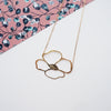 Gold Anemone Flower Necklace