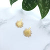 Gold Palm Leaf Stud Earrings