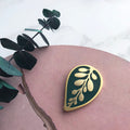 Calathea Makoyana Leaf Enamel Pin