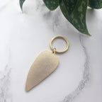 Tropical Leaf Enamel Keychain