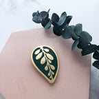 Calathea Makoyana Leaf Enamel Pin