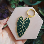 Alocasia House Plant Keyring