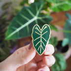 Alocasia Enamel Pin - House Plant Pin