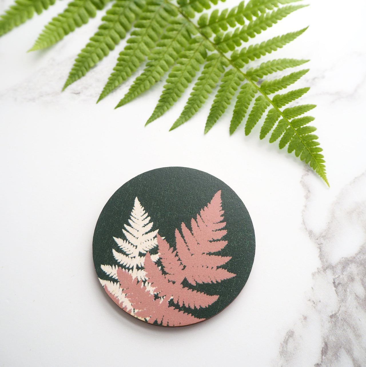 Botanical Fern Hair Clip - Green