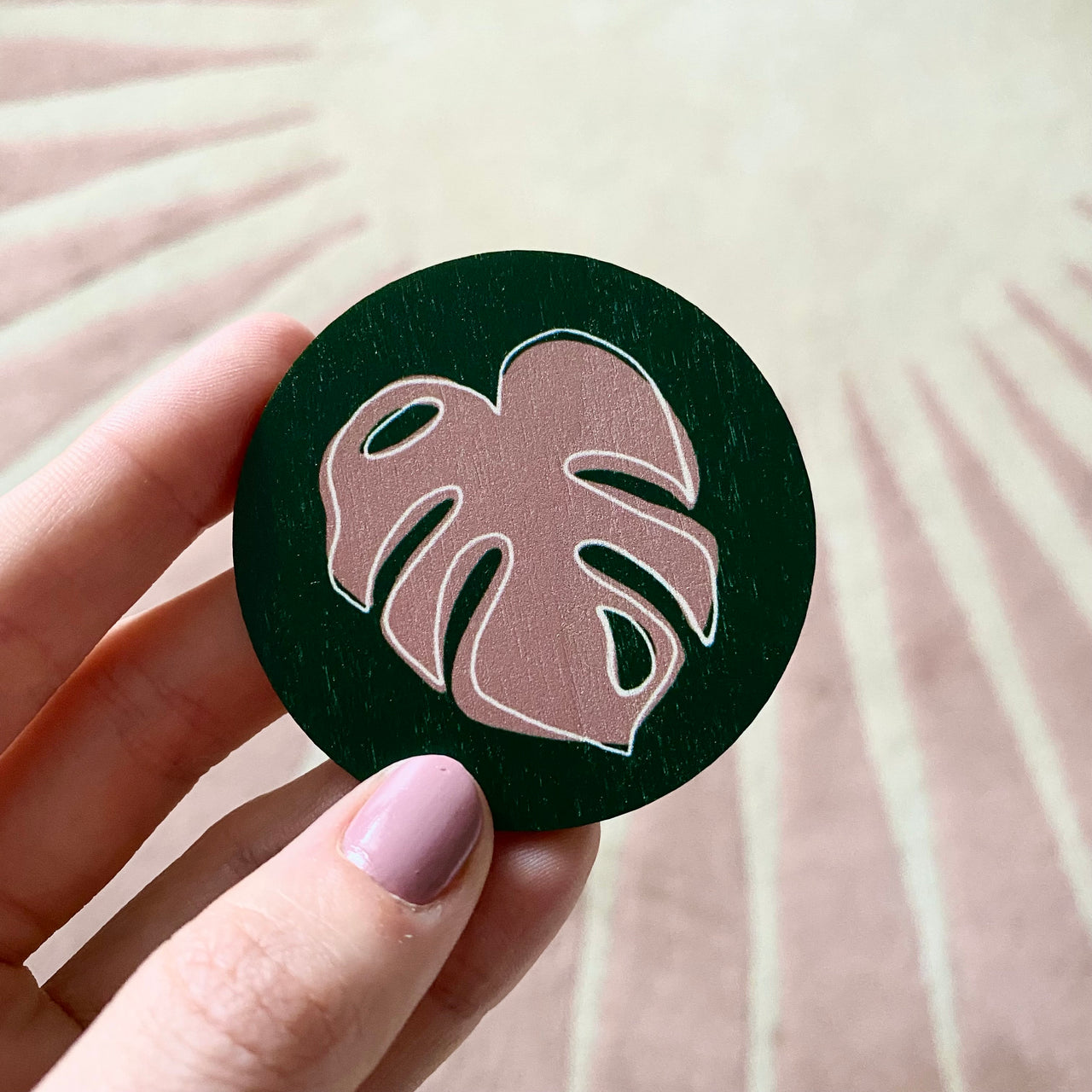 Monstera Hair Clip - Statement Green