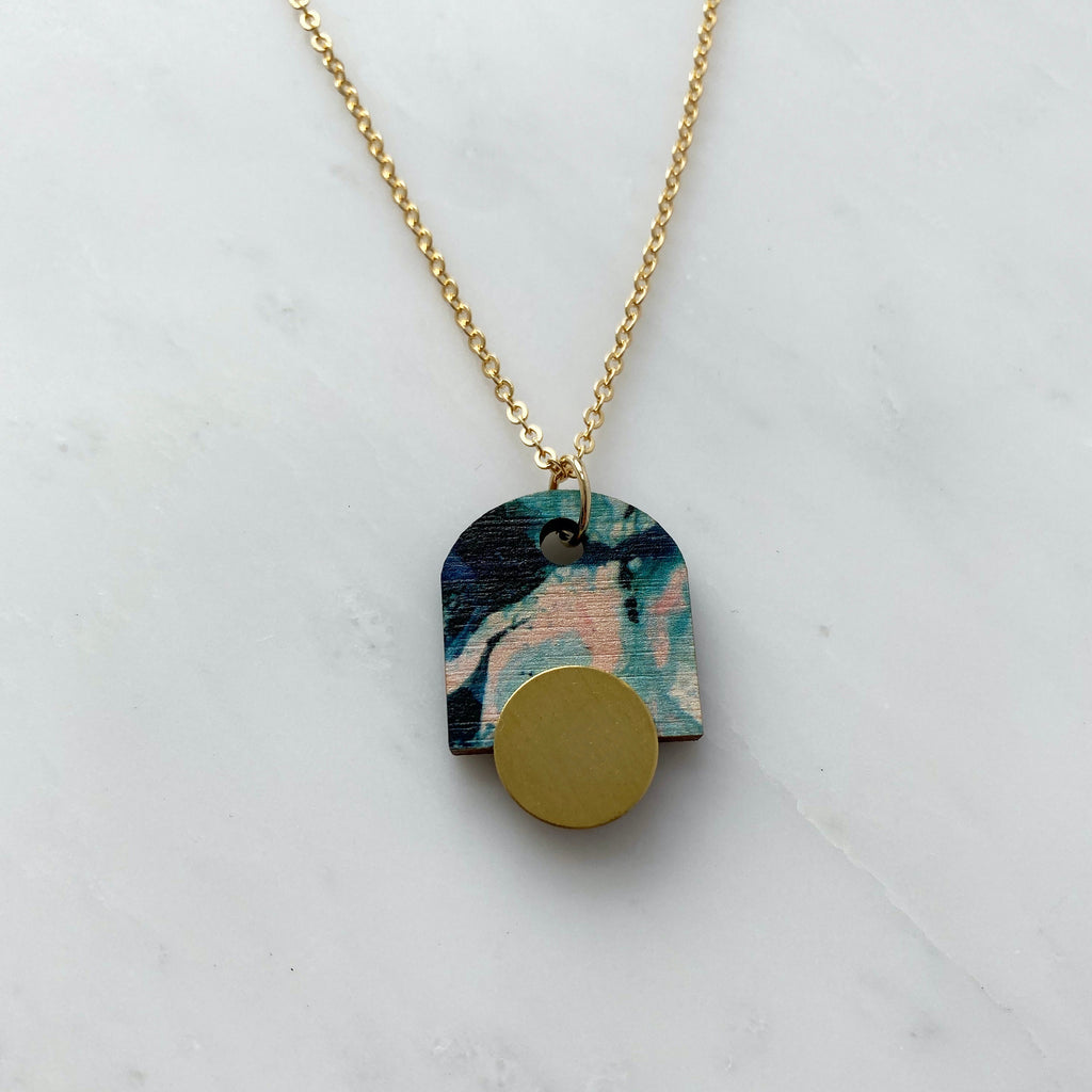 Pastel Marble Arch Necklace